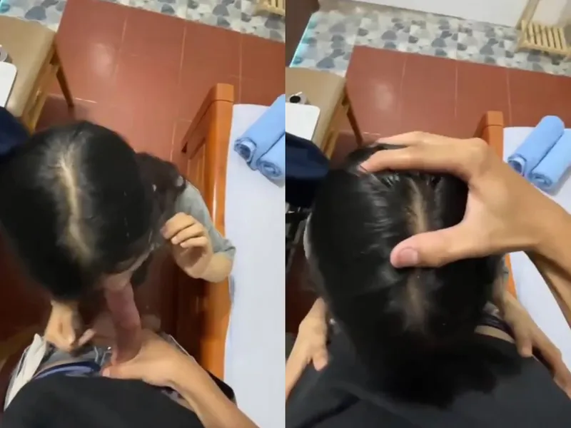 Xin má qua nhà bạn học thêm, nữ học sinh c3 bị người yêu xả tinh trùng vào mồm